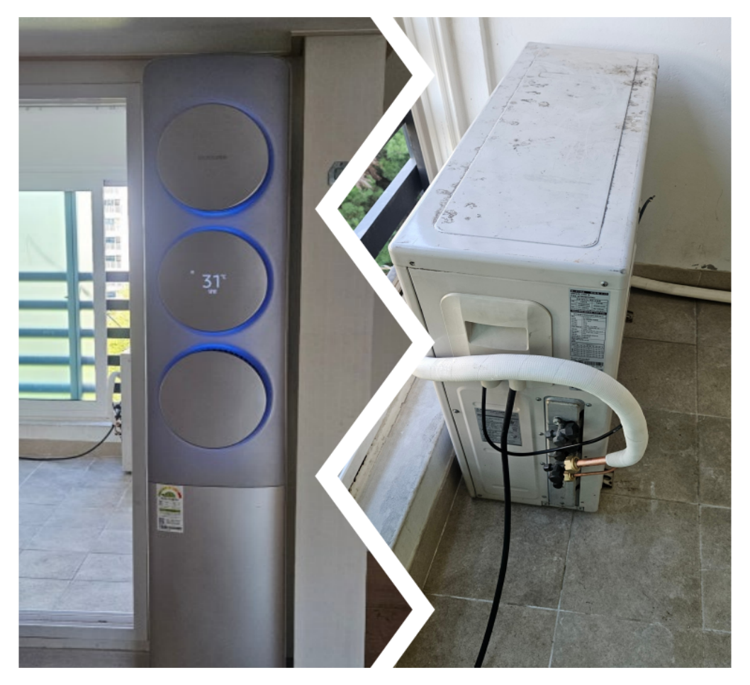 파주 와동동 스탠드삼성 에어컨설치 (스마트링크/실내실외기주의사항)